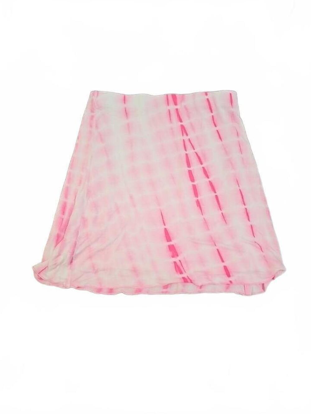 La Hearts PacSun Tye Dye Pink/White Lined Skirt Size-Small